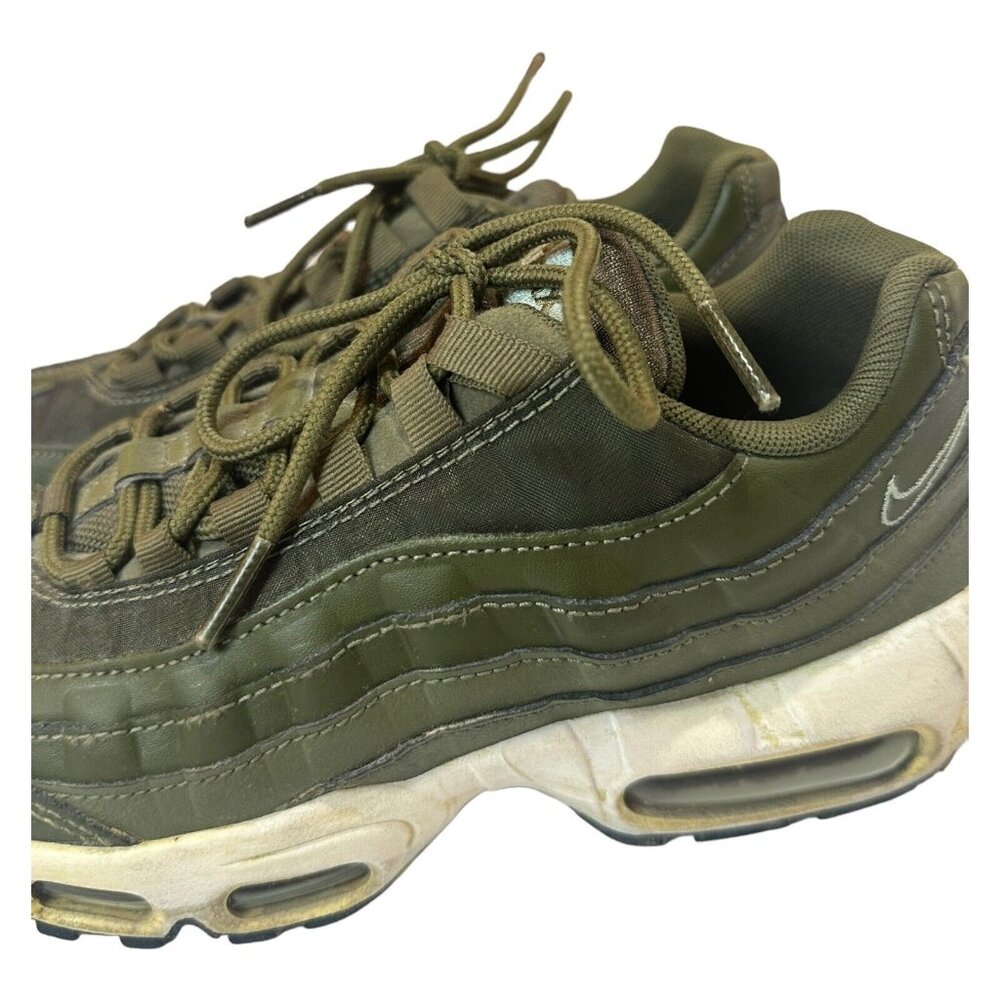 Nike Air Max 95 Olive Green Athletic Shoes - Picture 11 of 16